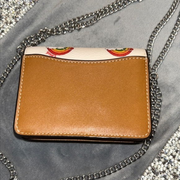 Coach PRIDE Rainbow Mini Wallet On Chain - Picture 4 of 9